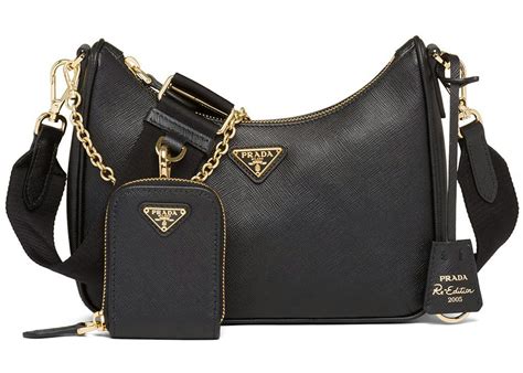 prada black shoulder purse